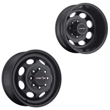 19.5x6.75 Vision 181NR Hauler Dually Blk 99-04 FORD Wheels 8x170 Set of 6
