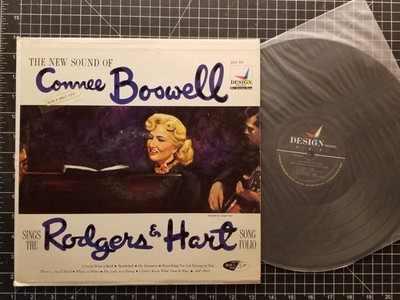 CONNEE BOSWELL Sings The Rodgers & Hart Song Folio LP 1958 VG/VG+ MONO Vinyl