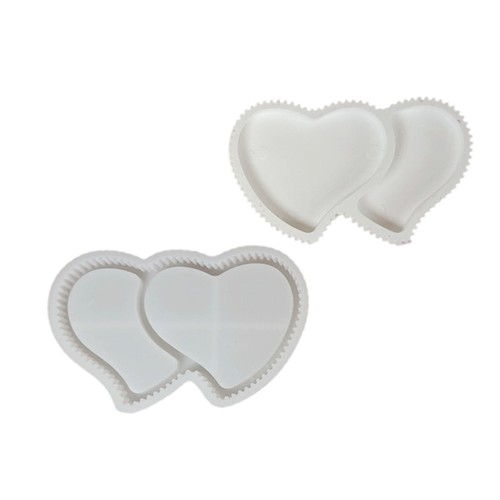 Grade Silicone Heart Striped Tray Mold Easy Release Nonstick Design Mold - Picture 7 of 8