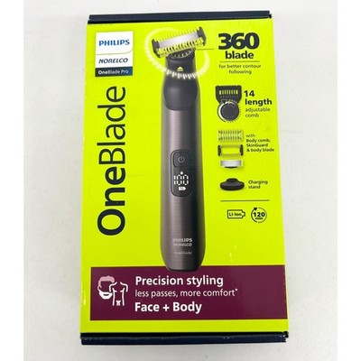 Philips Norelco OneBlade Pro 360 Electric Trimmer & Shaving Kit, Pre-owned