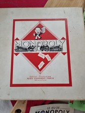 Monopoly Edition Française Miro Company -Paris Jeu De Société Ancien 