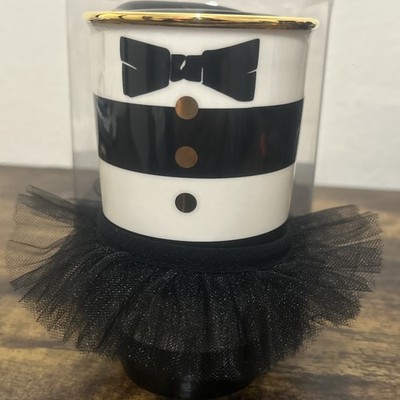 New 2013 Alice and Olivia Starbucks Tuxedo Tutu Double Wall Ceramic Tumbler