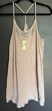 NWT American Eagle Dress Women’s Dusty Lilac Sequin Size Medium Babydoll Beachy