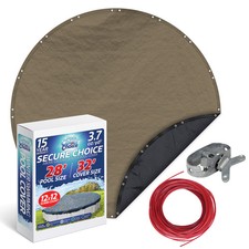 PoolCoverChoice Winter Swimming Pool Cover for 28 ft Round Pool