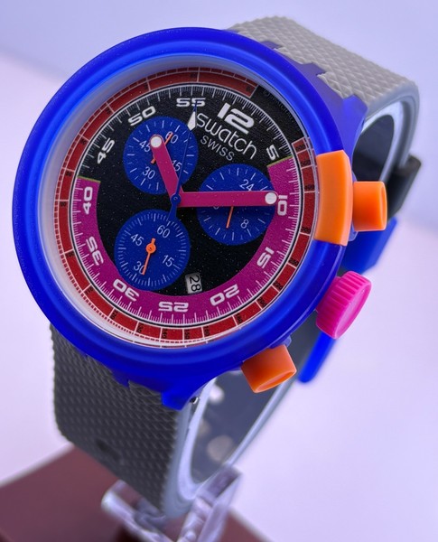 Reloj Swatch Chrono Cuarzo Multicolor con Subesferas y Fecha (Reacondicionado) 4