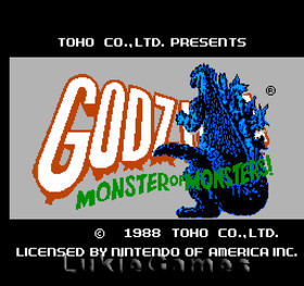 Godzilla Monster Of Monsters - NES Nintendo Game