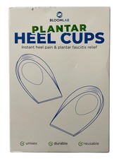 Heel Pain Relief Gel Inserts - 1 Pair - Blue - L Women's 12-14.5 / Men's 11-14 