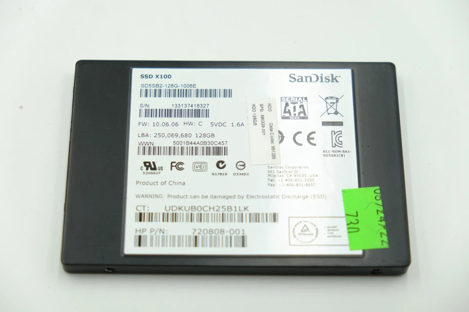 x5 SanDisk SD5SB2-128G X100 128GB 2.5" SATA II Solid State Drive - Image 2 of 2