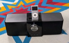Vintage Apple iPod A1199 2GB Silver  Logitec Docking Station S-00067 Untested 