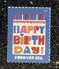 2026USA Forever Happy Birthday - Single Stamp  mint