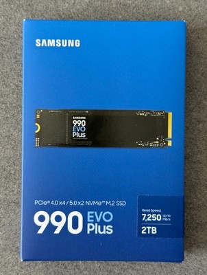 Samsung 990 EVO Plus 2TB NVMe M.2 SSD   PCIe 4.0 / 5.0 x2   bis 7.250 MB/s NEU