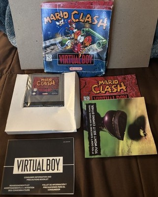 Mario Clash (Nintendo Virtual Boy, 1995) CIB Complete W/ Manual + Inserts