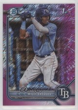 2022 Bowman Chrome Prospects Fuchsia Shimmer Refractor 89/199 Willy Vasquez 0z0v