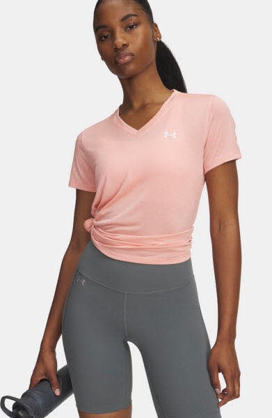Under Armour Tech SSV- Twist Damen T-Shirt Pink 6790₽