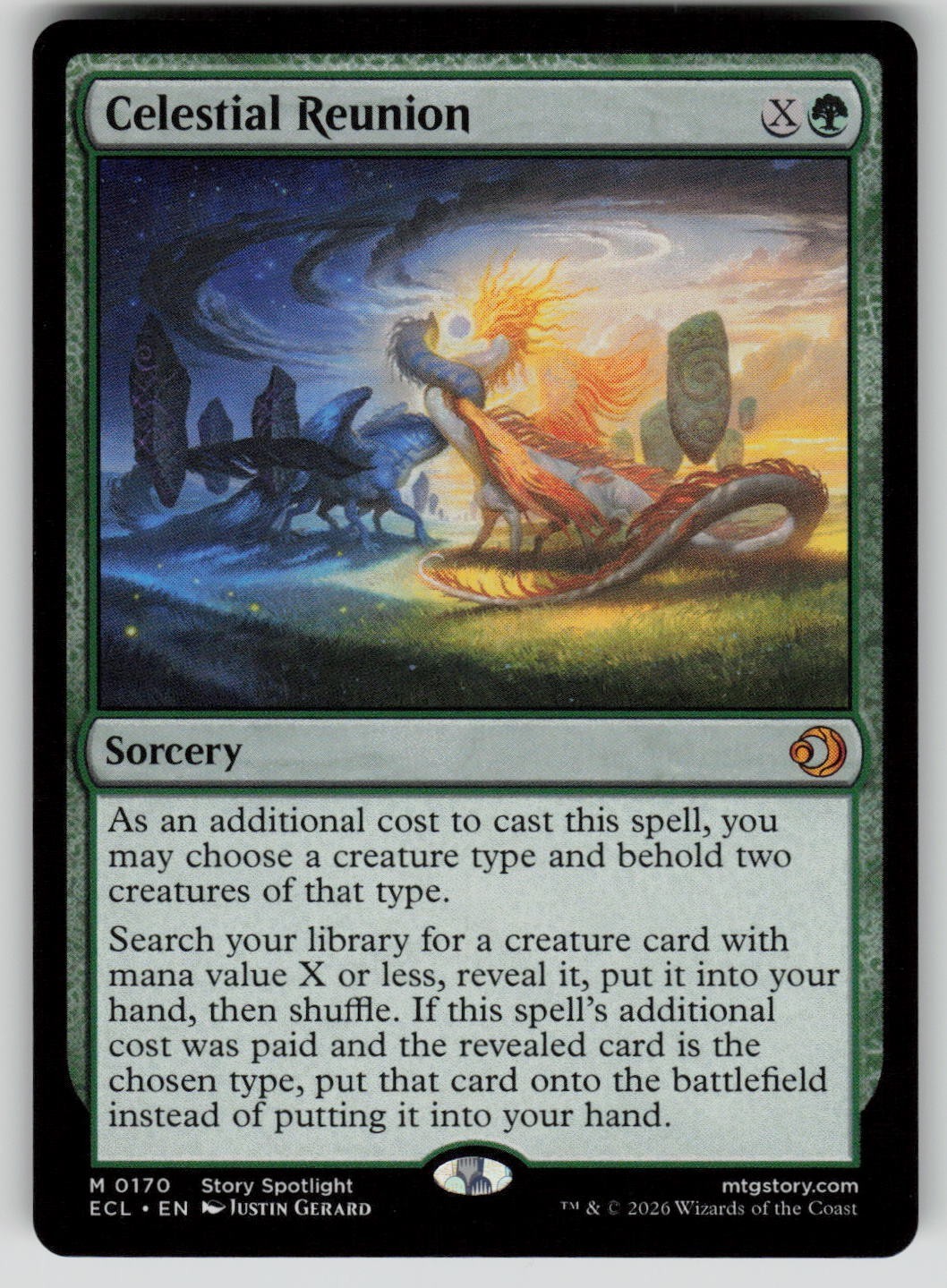 Celestial Reunion Mythic Lorwyn Eclipsed 170 MTG Near Mint