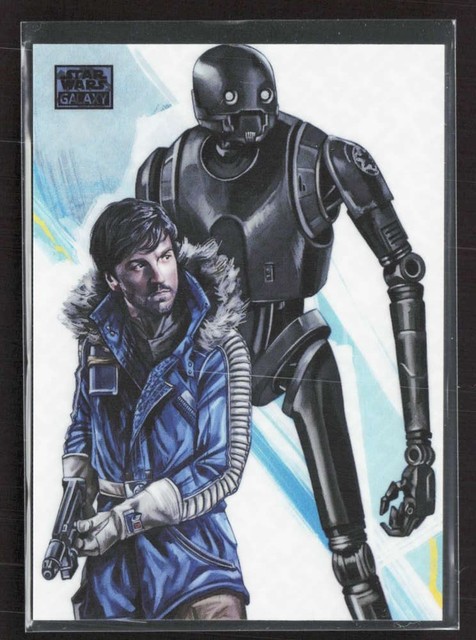 2026 Topps Star Wars Galaxy Cassian Andor & K-2SO Logofractor /77 IC1895
