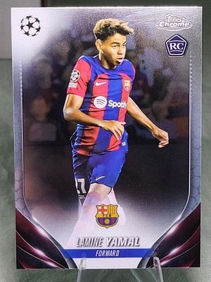 Lamine Yamal RC 4 Card - 2023-24 Chrome / Optic / Merlin - FC Barcelona - Spain