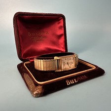 Bullova Running 10k Filled Wrist Watch + Original Case