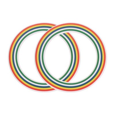 uxcell Magnetic Adapter Ring, 2Pcs Sticker Ring ABS Rainbow