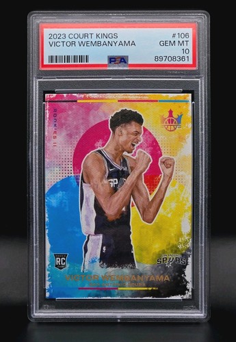 2023-24 Panini Court Kings Victor Wembanyama Rookies II #106 RC PSA 10 GEM MINT