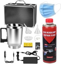 800g Kit Lucidatura Polimero Pulizia Rinnova Fari Elimina Graffi Fanali Auto