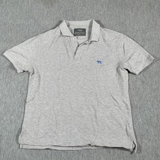 Rodd  Gunn Polo Shirt Mens Extra Large Gray Sports Fit 100 Cotton Logo
