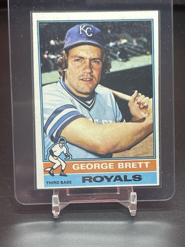 1976 Topps - GEORGE BRETT - 2nd Year Card #19 - KANSAS CITY ROYALS BGS 6.5 - Picture 9 of 11