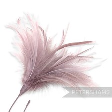 Fluffy Goose Biot & Hackle Feather Hat Mount Trim for Fascinators and Hat Making