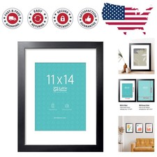 11x14 Black Frame with Protective Plexiglass - Gift-Ready Design