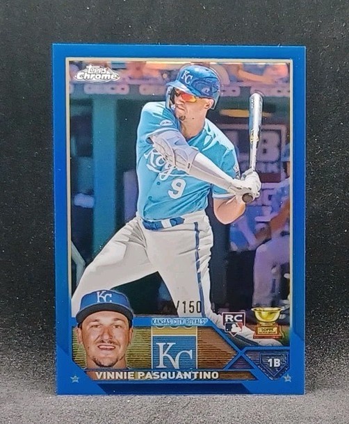 2023 Topps Chrome - Vinnie Pasquantino #119 Blue Refractor /150 RC