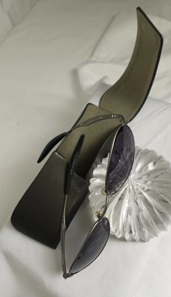 GAFAS DE SOL RARAS D. HARRISON ITALY DH9721 57□19 02 OVALADAS CON MARCO DE METAL DE PELTRE PARA HOMBRE Foto 2 de 4