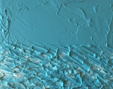 Original Acrylic Painting Canvas LIGHT BLUE SEASCAPE 8x10 in Ocean Julia Garcia 