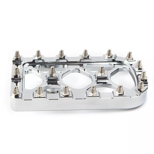 CNC Brake Pedal Pad Cover MX Style For Harley Softail Touring Electra Glide Tri - Picture 7 of 7