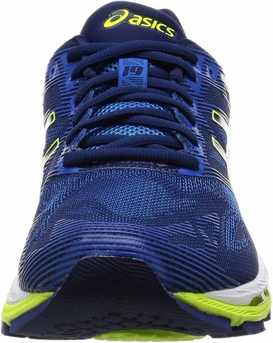 SALE ASICS Running Shoes GEL-NIMBUS 19 TJG752 Blue Yellow US6.5(25cm) - Picture 2 of 7