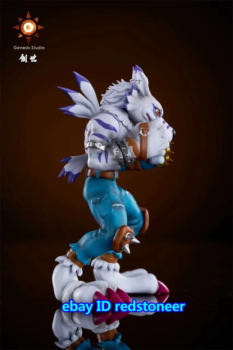 Genesis Studio《Digimon》Were Garurumon H10cm Statue Figure Resin