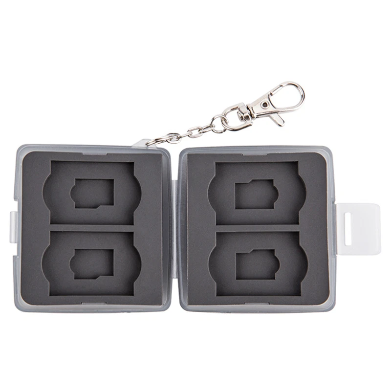 JJC 64*64*26mm Anti-dust Memory Card Case w/ Lock&Ring fits 4 SD + 4 MSD Cards - Image 4 of 4