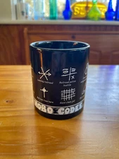 Railroad Hobo Codes Coffee Mug, Black/White Cup Trains NEW
