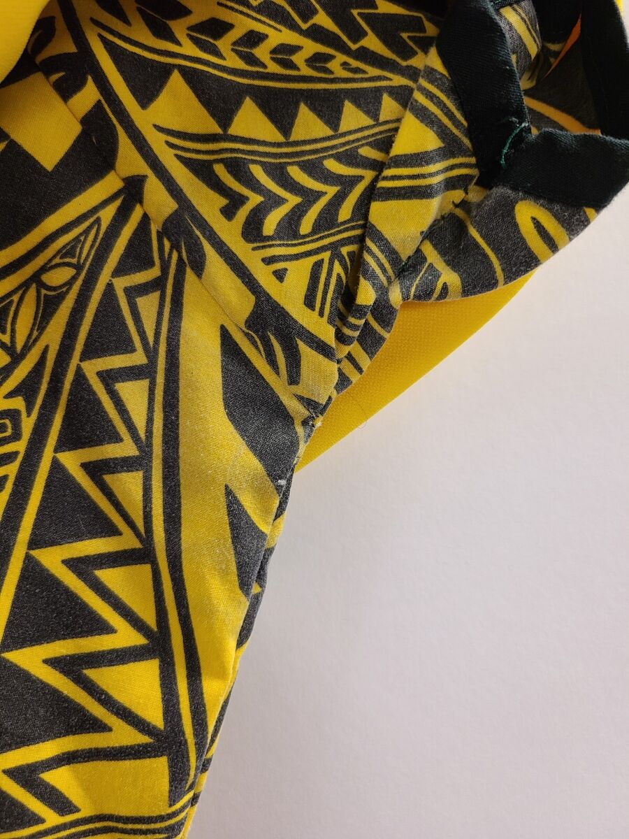 Hawaiian Dress for Women Size XS Yellow Vintage Maxi Tribal Hawaiian Dress for Women Size XS Yellow Vintage Maxi Tribal