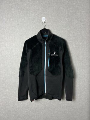 PEAK PERFORMANCE Black Light Highloft Jacket Full Zipper Sherpa 