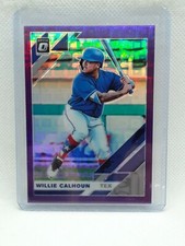 Willie Calhoun 2019 Donruss Optic Baseball PURPLE PANDORA (/99) - Texas Rangers