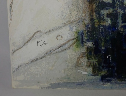 CALABRIA ENNIO LITOGRAFIA COLORATA PROVA D'AUTORE CON TIMBRO A SECCO - Foto 4 di 6