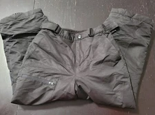Size 6/7 SWISS TECH Kids Snow Ski Pants Boys Black Youth Snowboard  Zip Pocket