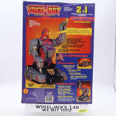 VOICE BOT 2 in 1 Transforming Voice Activated Robot 1993 Toy Biz