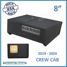2019-2024 GMC Sierra Crew Cab 10" Sub Box Subwoofer Enclosure Solo Baric