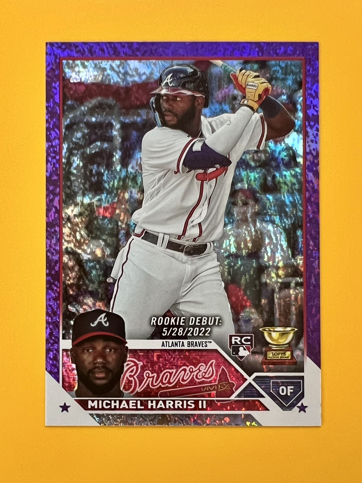 2023 Topps Update-MICHAEL HARRIS II-Purple Foil /799 RC SP #US225: Braves