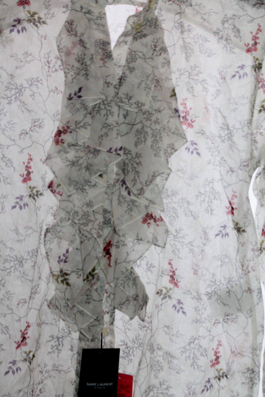 Saint Laurent Women's Ivory Blo Multi Long sleeves EU 36 US 4 $1590.00 new