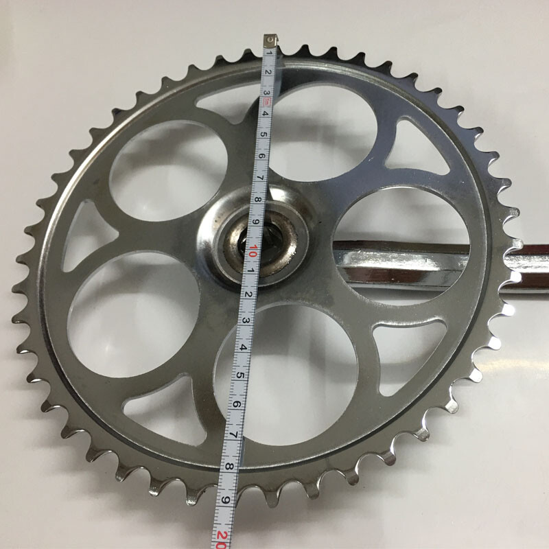 Chromed 46T Sprocket 165mm Crankarm Single Speed Crankset - Mountain Road Bike