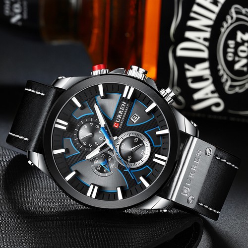 CURREN 8346 Men Watches Sport Leather Watch Y4D0 - Picture 11 of 11