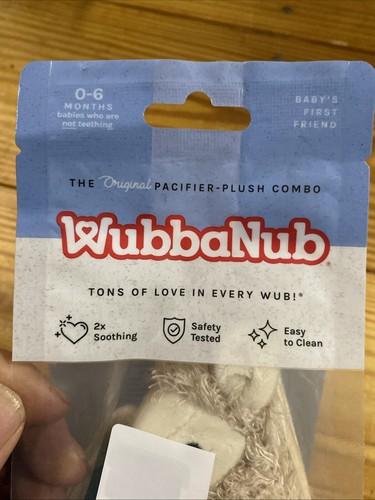 WubbaNub Pacifier Plush for 0-6 Month Infants New in packaging - Picture 3 of 4