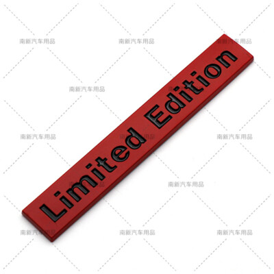 3D Metal Red Black Limited Edition Car Trunk Rear Emblem Badge Decals Sticker 3D Metal Red Black Limited Edition Car Trunk Rear Emblem Badge Decals Sticker